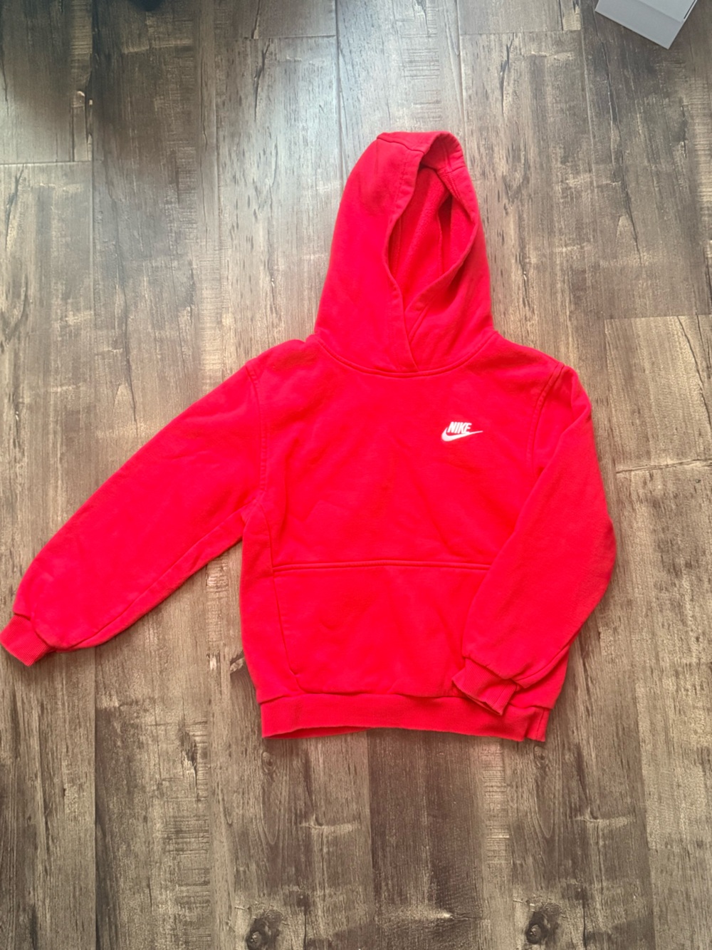 Kids red Nike fleece pullover